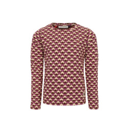 Looxs Revolution Meisjes t-shirt ls print retro jacquard