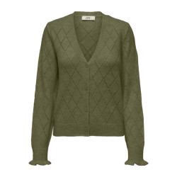 Jacqueline de Yong Letty l/s v-neck struc cardi knt
