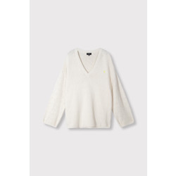 Alix The Label Ladiers knitted azure pullover beige