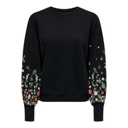 Only Onlbrooke ls o-neck flower swt noo -