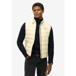 Superdry M5011996a padded gilet 8pv pelican beige bodywarmer