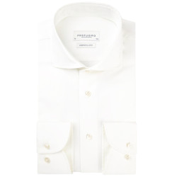 Profuomo Off-white wedding overhemd met lange mouwen