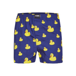 Happy Shorts X heren wijde boxershort met binnenbroek badeendjes print