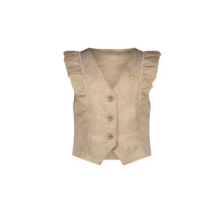 Le Chic Meisjes gilet glitter linnen elize fete du