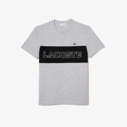 Lacoste T-shirt tee 01 s24 silver chine grijs