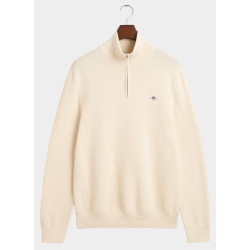 Gant Pullover cotton micro textured half zip 8030211/130