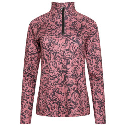 Dare2b Dames divulge animal print half zip base layer top