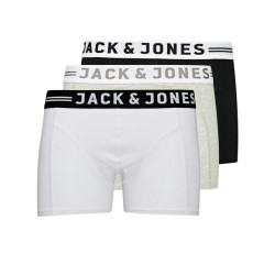 Jack & Jones Heren boxershorts sense zwart/grijs/wit 3-pack