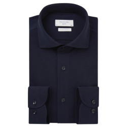 Profuomo Knitted mercerised overhemd met lange mouwen