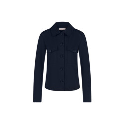 Studio Anneloes Claire bonded jacket navy