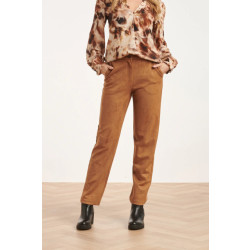 Smashed Lemon 24597 suède aangesloten broek |
