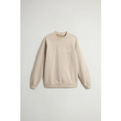 Woolrich Men garment dyed crewneck rope