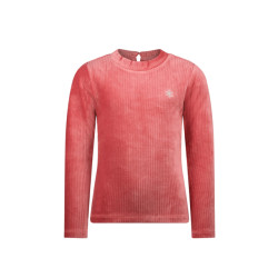 MAYCE Meisjes shirt rib velours rouge