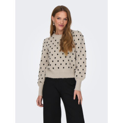 Jacqueline de Yong Jdysigrid life l/s oneck puffdot pu