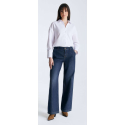 Cup of Joe Wide leg chino deep blue