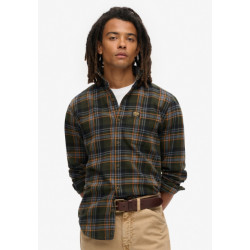 Superdry Overshirt- m4010727a lumberjack check b6c buckshot olive