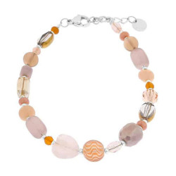 Label Kiki Armband rose blossem silver