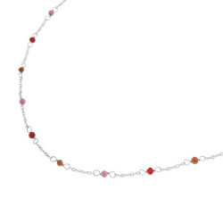 Label Kiki Ketting dottie ruby silver