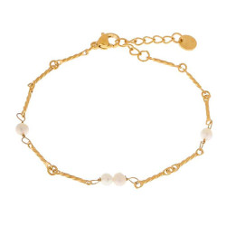 Label Kiki Armband pearl pearl gold