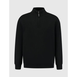 Pure Path Oversized half-zip milano knitwear sweater