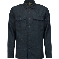 No Excess Overshirt button closure melange night