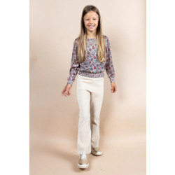 MAYCE Meisjes flair broek rib velours kit