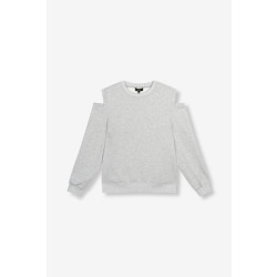 Alix The Label Ladies knitted cut out sweater melee