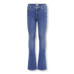 Only Koghus flared slit dnm blue denim