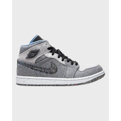 Nike Jordan 1 mid crater grey black blue