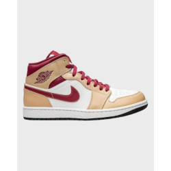 Nike Jordan 1 mid (gs) white onyx/light curry