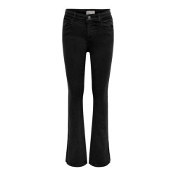 Only Koghus flared slit dnm black denim