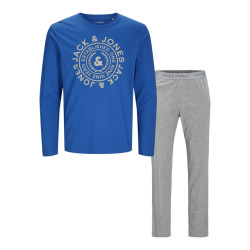 Jack & Jones Pyjamaset jacathens blauw/grijs