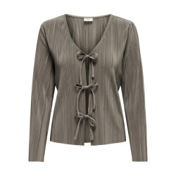 Jacqueline de Yong Jdybravo ls tie pleat top jrs taupe