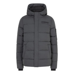 Indian Blue Jongens winterjas puffer antraciet