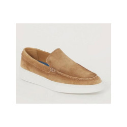 Giorgio 13781 suede cognac loafer met witte zool