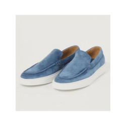 Giorgio 13781 suede loafer in het blauw ( jeans )