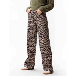 Catwalk Junkie Jeans Loose met leopard print