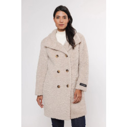 Rino & Pelle Ena.7002412 ena mid long teddy coat birch