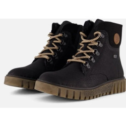 Rieker Kort veterlaarsje y3433-00 black