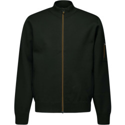 No Excess Cardigan 2 colour double knit black