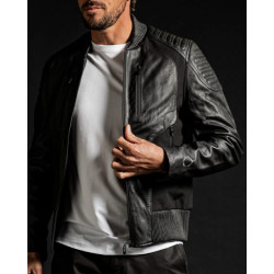 Kollekt Cncpt moto leather biker jacket