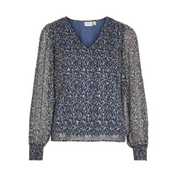 Vila Vifalia botta v-neck ls top dessin