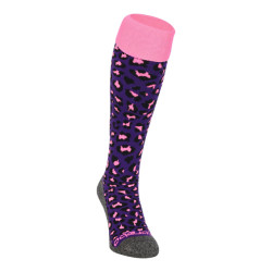 Brabo bc8450c socks cheetah purple kousen hockey dames -