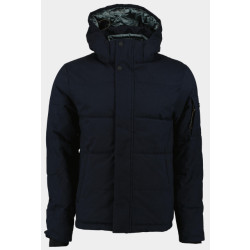 Bos Bright Blue Scotland blue winterjack jurd outdoor jacket wool look 24301ju25sb/290 navy