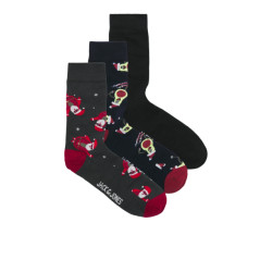 Jack & Jones Heren kerst sokken jacmerry x-mas 3-pack giftbox