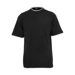 Urban Classics Heren lang t-shirt met contrastdetail
