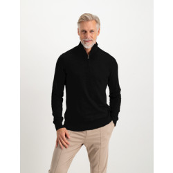Saint Steve Cas 19480 black half zip trui
