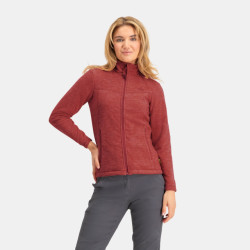 Nomad Fleece vest dames | mineral red