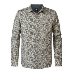Petrol Industries Shirt long sleeve ecru dessin