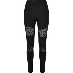 Urban Classics Dames legging met vlokjesprint mesh insert